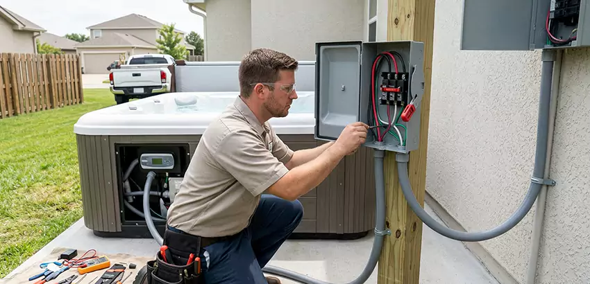 Outdoor Hot Tub Electrical Installation in Ephrata